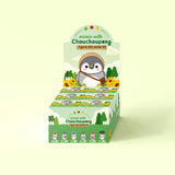 Shushupeng Go On A Picnic Blind Box display box with adorable penguin figures and picnic artwork