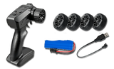 Ultimate Drift RC Car remote control set with four wheels battery pack and charging cable