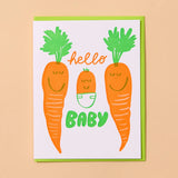 Hello Baby Carrot Card