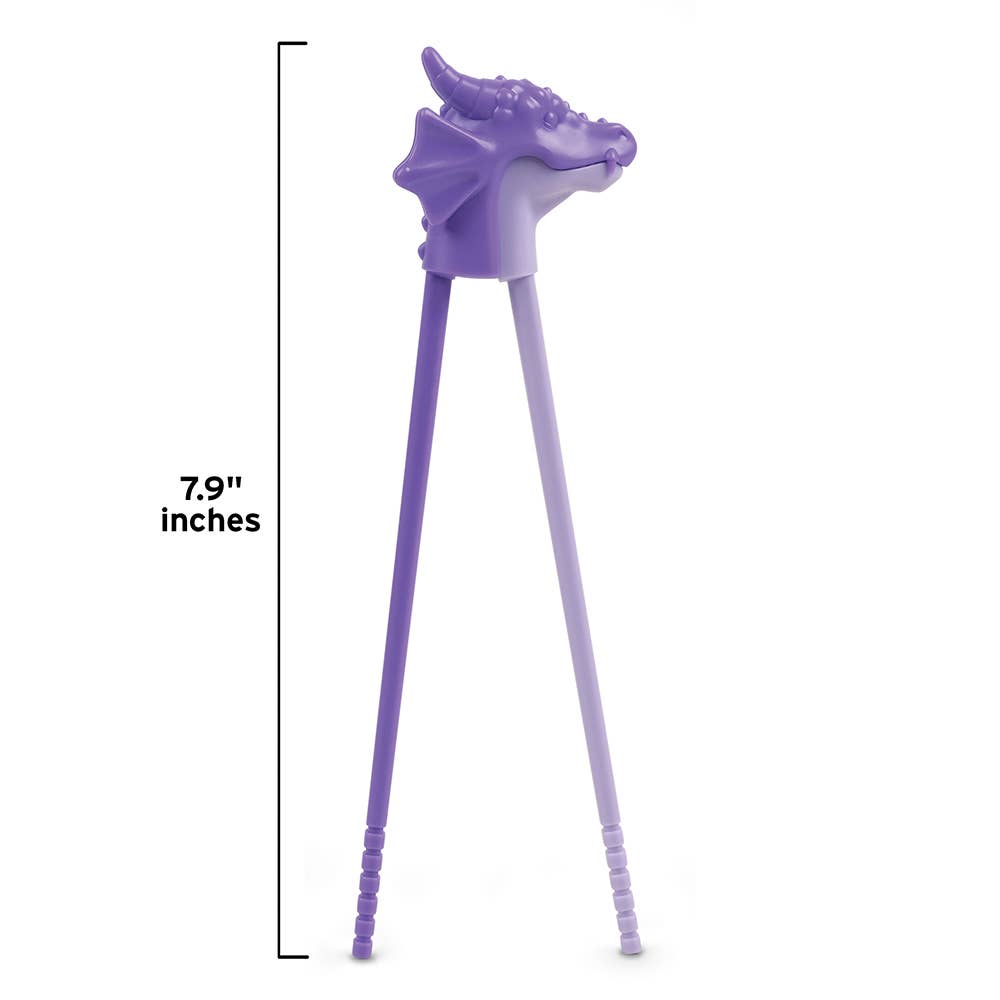 Munchtime Chopsticks Dragon purple dragon shaped children's chopsticks