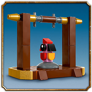 LEGO Harry Potter Fawkes: Dumbledore's Phoenix toy with posable phoenix figure and gripping talons on a perch.