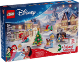 Disney Princess Advent Calendar 2026 box with princess figures and a festive winter village scene