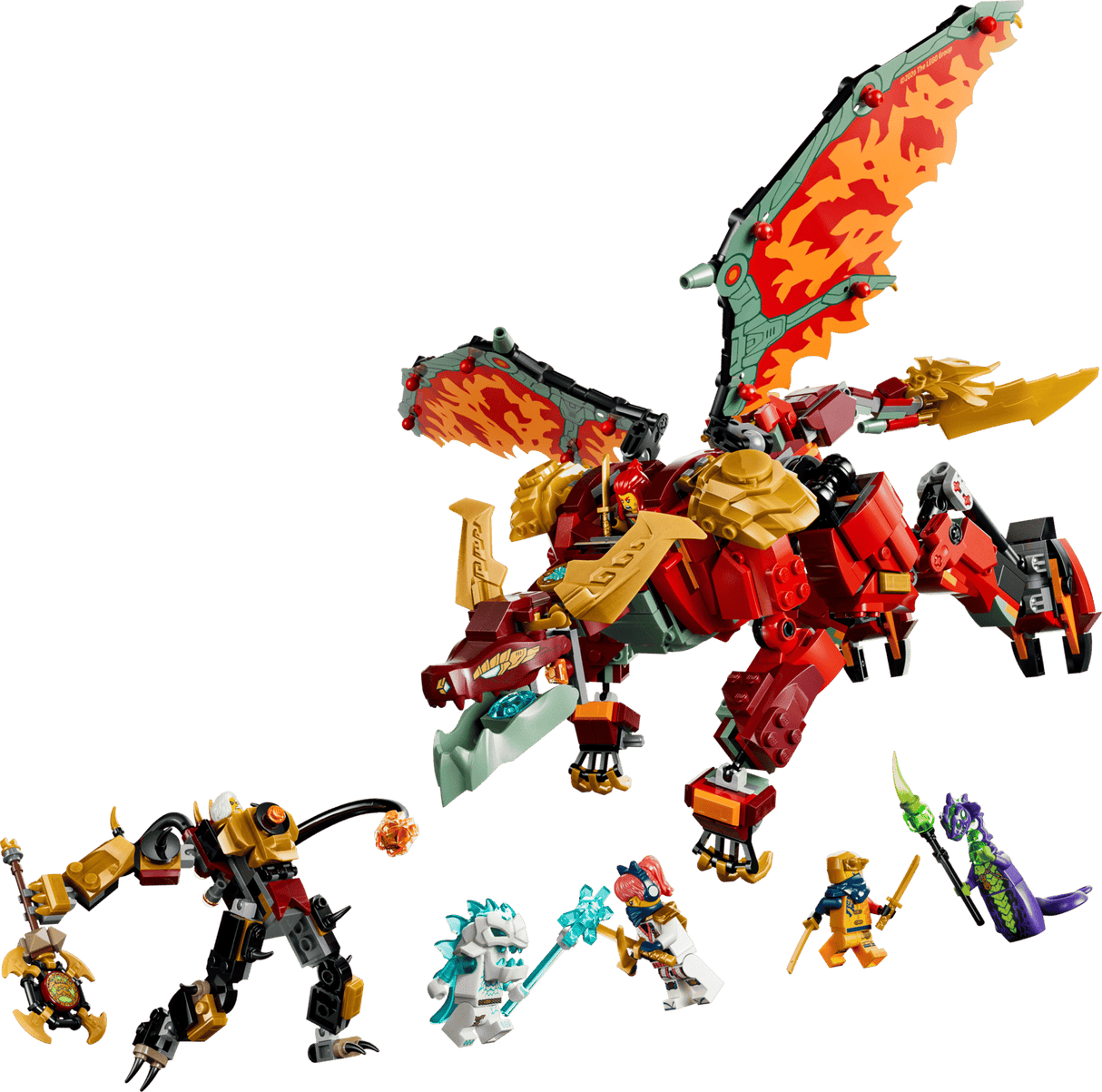 Ninjago Wyldfyre's Transforming Dragon Mech
