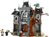 Icons Mayor Manor gothic manor with stained glass windows and twisted tree details