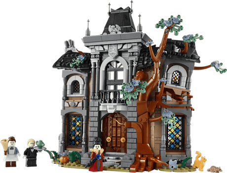 Icons Mayor Manor gothic manor with stained glass windows and twisted tree details