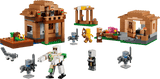 Minecraft Evoker Village Attack set with village buildings and character figures