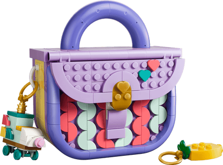 Creator Art Fashion Bag with Storage colorful buildable handbag with heart decorations and accessories