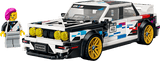 Speed BMW M3 model car with a colorful driver figure