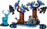 Harry Potter Forbidden Forest: Expecto Patronum scene with Harry Hermione trees and a blue stag