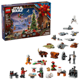 Star Wars Advent Calendar 2026 featuring miniature characters vehicles and festive builds