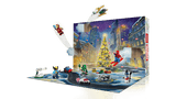 Super Heroes Marvel Advent Calendar 2026 with Marvel figures and a festive city scene
