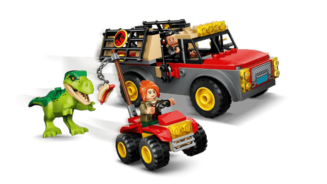 Jurassic World Young T. Rex Transport Truck toy with dinosaur and vehicles