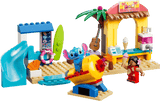 Disney Beach Fun with Lilo & Stitch beach play scene with slide surfboard kiosk and Stitch figure