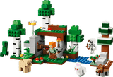 Minecraft First Night Adventure building set with Steve and animals in a detailed forest scene