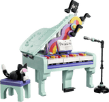 Creator Music Decor Piano with Cat
