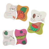 Magic Water Bath Toy | Jungle featuring colorful jungle animal bath book pages for children