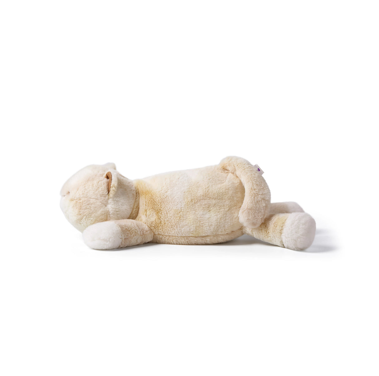 McHugs Weighted Lazy Cat beige weighted plush cat lying down