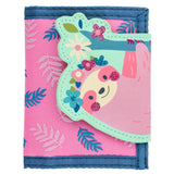 Trifold Wallet | Pink Sloth