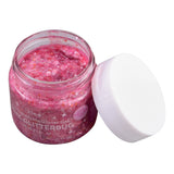 Biodegradable Glitter Gel | Pink Glitterbug jar with shimmering pink gel and white lid