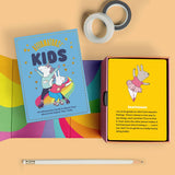 Affirmators! Kids Affirmation Deck with colorful cards and illustrations encouraging kindness and confidence for children.