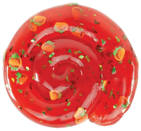 Mini Trendsetters Take A Taco Thinking Putty in bright red with taco-themed confetti for sensory play.