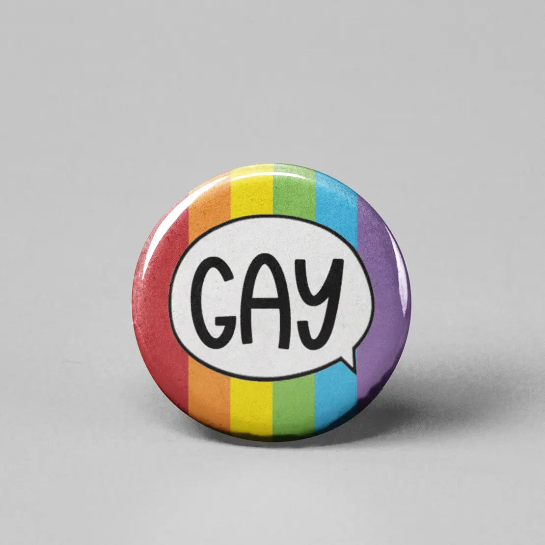 Button | Say Gay Rainbow