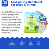 Natpat | Magicpatch Natural Itch Relief Stickers with unique grid lifts skin to relieve bug bite itching instantly.