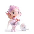 Tinyly Elfe & Bolero figure set with a pink-haired character and friendly white companion