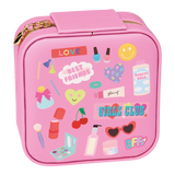 Fashion Friends Jewelry Case pink case with colorful beauty and friendship designs