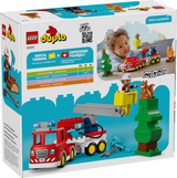 Duplo Fire Truck with Hose and Firefighter