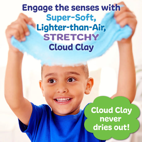 Sensory Pack | Outer Space with super-soft, stretchy cloud clay that never dries out for sensory play and fine motor skills development.