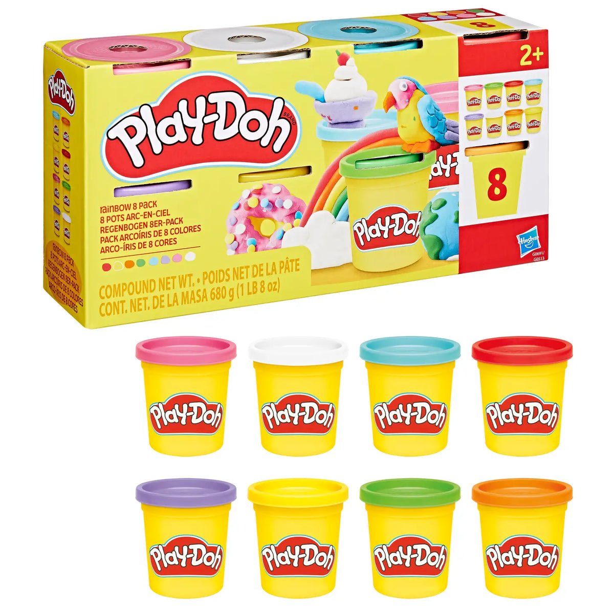 Play Doh 8pk colorful modeling compound tubs for creative play