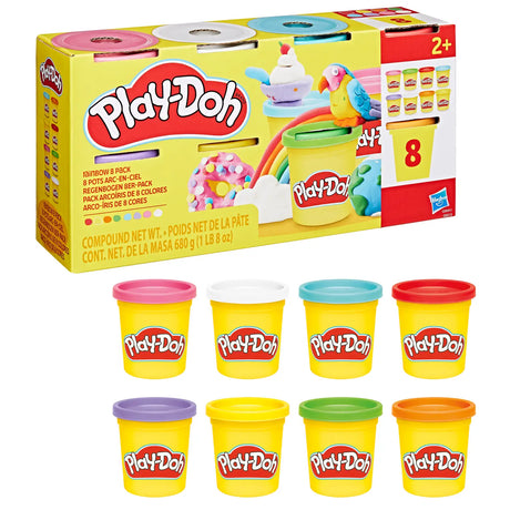 Play Doh 8pk colorful modeling compound tubs for creative play