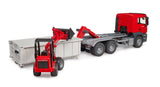 MAN TGS Truck w/Roll-Off Container & Schaffer Compact Loader
