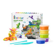 Hey Clay Dragon Island modeling set with colorful dragon figures clay tubs and sculpting tools