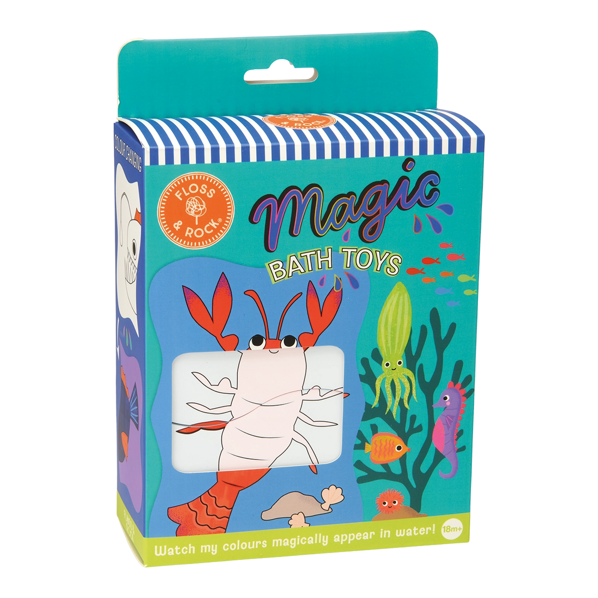 Magic Water Bath Toy | Ocean colorful ocean themed bath toy package with sea creatures