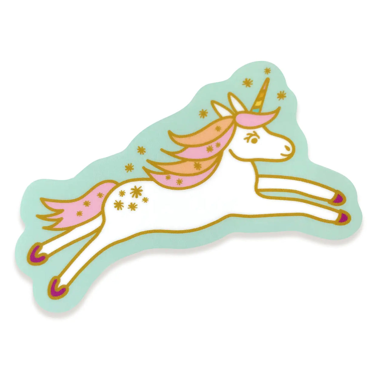 Dream Big Unicorn Sticker Birthday Card