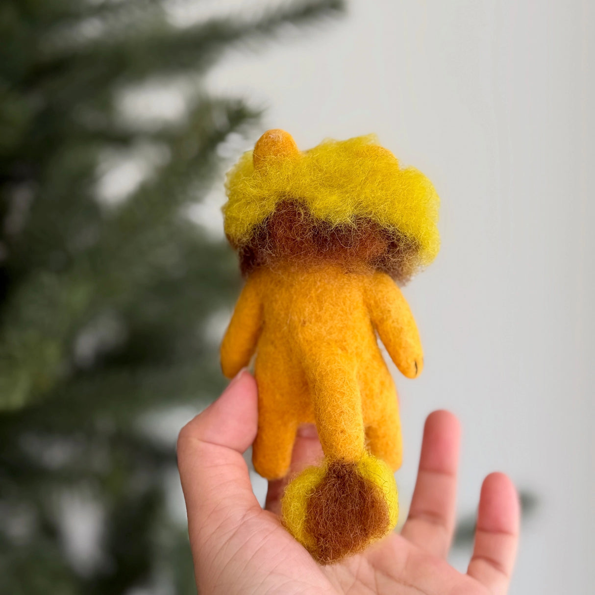 Felt Finger Puppet | Fluffy Lion