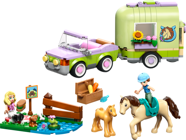 Friends Horse & Baby Foal Trailer