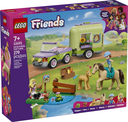 Friends Horse & Baby Foal Trailer