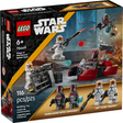 LEGO Star Wars Siege of Mandalore Battle Pack with Mandalorian Super Commandos and 332nd Clone Troopers figures in battle scene