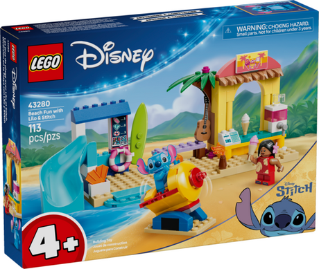 Disney Beach Fun with Lilo & Stitch beach scene featuring Lilo and Stitch characters