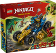 LEGO Ninjago Dragons Rising Jay’s Transforming Car with golden dragon head and minifigures for kids 8 and up