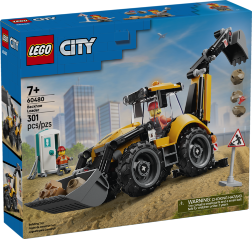 City Yellow Backhoe Loader