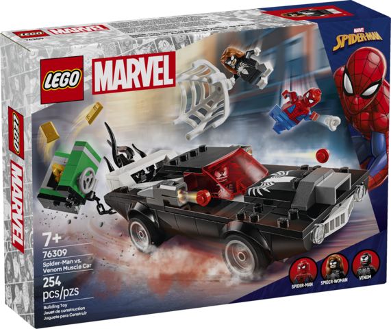Super Heroes Marvel Spider-Man vs Venom Muscle Car
