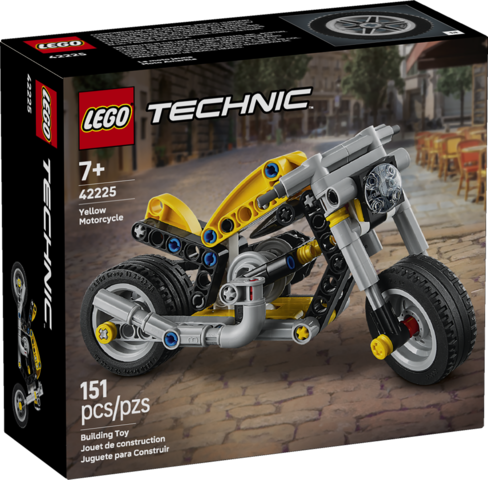Technic Yellow Motorcycle