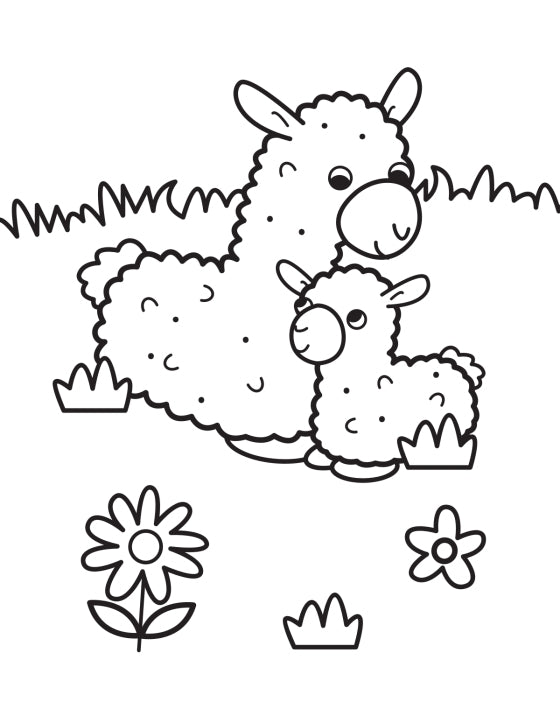 My Busy Baby Animals Coloring Book