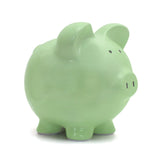 Piggy Bank | Mint made of durable dolomite ceramic with a shiny finish and deep-glazed base in soft mint color.