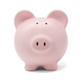 Piggy Bank | Pink made from durable dolomite ceramic with shiny finish and deep glazed base for long-lasting color.