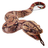 Boa Constrictor Puppet with realistic brown patterned scales and an open mouth